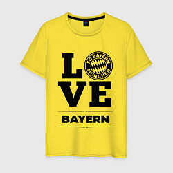 Футболка хлопковая мужская Bayern Love Классика, цвет: желтый