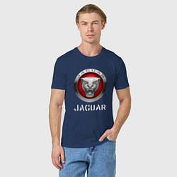 Футболка хлопковая мужская JAGUAR Jaguar, цвет: тёмно-синий — фото 2