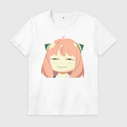 Футболка хлопковая мужская Аниме Семья шпиона - Аня Форджер Anime Spy x Famil, цвет: белый