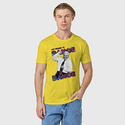 Футболка хлопковая мужская Жаркое лето 96го Борис Ельцин, цвет: желтый — фото 2