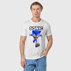 Футболка хлопковая мужская Sonic the Hedgehog 2022, цвет: белый — фото 2
