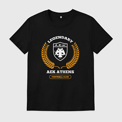 Мужская футболка Лого AEK Athens и надпись Legendary Football Club