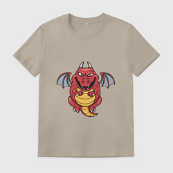 Мужская футболка Крокодил - Дракон