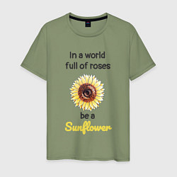 Мужская футболка Be a Sunflower