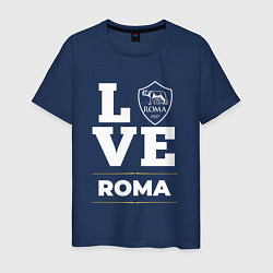 Футболка хлопковая мужская Roma Love Classic, цвет: тёмно-синий