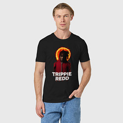 Футболка хлопковая мужская TRIPPIE REDD 1400, цвет: черный — фото 2