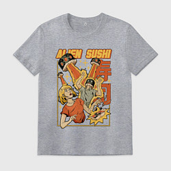 Мужская футболка Alien Sushi