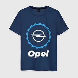 Футболка хлопковая мужская Opel в стиле Top Gear, цвет: тёмно-синий