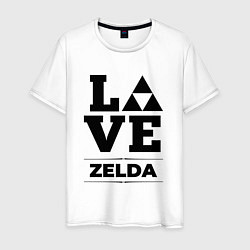 Футболка хлопковая мужская Zelda Love Classic, цвет: белый