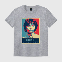 Футболка хлопковая мужская Stranger Things Майк, цвет: меланж