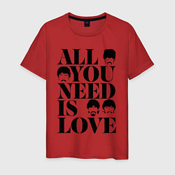 Мужская футболка ALL YOU NEED IS LOVE THE BEATLES