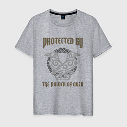 Мужская футболка Protected by the power of Odin