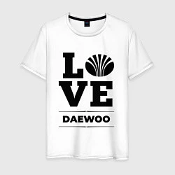 Футболка хлопковая мужская Daewoo Love Classic, цвет: белый