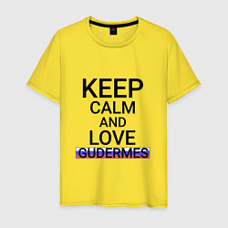 Мужская футболка Keep calm Gudermes Гудермес