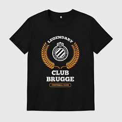 Мужская футболка Лого Club Brugge и надпись Legendary Football Club