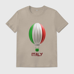 Мужская футболка 3d aerostat Italy flag