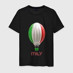 Мужская футболка 3d aerostat Italy flag