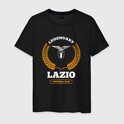 Мужская футболка Лого Lazio и надпись Legendary Football Club