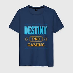 Футболка хлопковая мужская Игра Destiny PRO Gaming, цвет: тёмно-синий