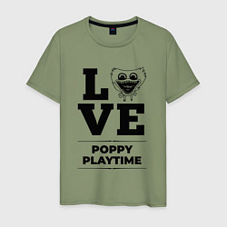Футболка хлопковая мужская Poppy Playtime Love Classic, цвет: авокадо