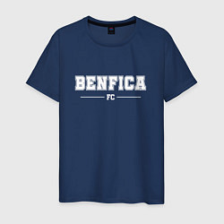 Футболка хлопковая мужская Benfica Football Club Классика, цвет: тёмно-синий
