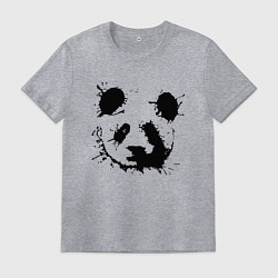 Мужская футболка Прикольный панда - клякса