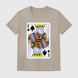Мужская футболка Игральная карта - Король