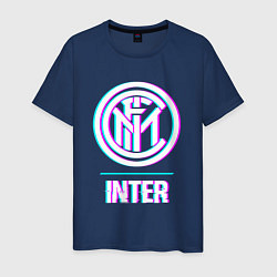 Мужская футболка Inter FC в стиле glitch