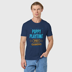 Футболка хлопковая мужская Игра Poppy Playtime pro gaming, цвет: тёмно-синий — фото 2