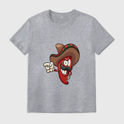 Мужская футболка Красный перец в шляпе