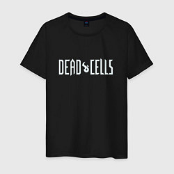 Футболка хлопковая мужская Dead Cells логотип, цвет: черный