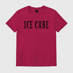 Футболка хлопковая мужская Ice Cube - logo, цвет: маджента