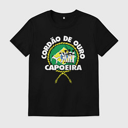 Мужская футболка Capoeira - Cordao de ouro flag of Brazil
