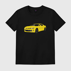 Футболка хлопковая мужская Chevrolet Camaro American Car, цвет: черный