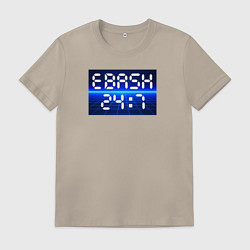 Футболка хлопковая мужская Ebash 24:7, цвет: миндальный