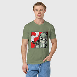 Футболка хлопковая мужская Smoke Bender, цвет: авокадо — фото 2