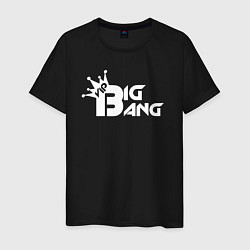 Футболка хлопковая мужская Bigbang logo, цвет: черный