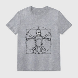 Мужская футболка Vitruvian Bender