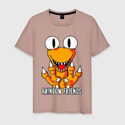 Мужская футболка Радужные друзья - Оранжевый