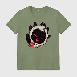 Мужская футболка Cult of the Lamb - Овечка радостно приветствует