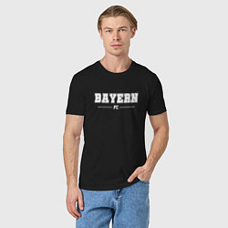 Футболка хлопковая мужская Bayern football club классика, цвет: черный — фото 2
