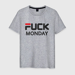 Мужская футболка Fuck monday, anti-brand, fila