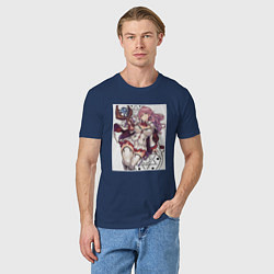 Футболка хлопковая мужская Sweet Flare, цвет: тёмно-синий — фото 2