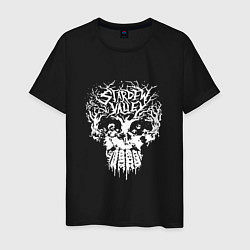 Футболка хлопковая мужская Skulldew Valley Tee, цвет: черный