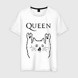 Мужская футболка Queen - rock cat