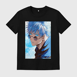 Мужская футболка Сатору Годжо в очках - Jujutsu kaisen