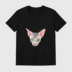 Мужская футболка Сфинкс - кот без шерсти