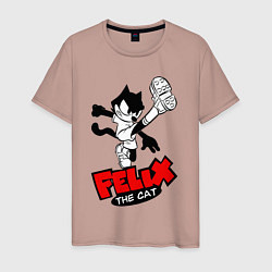 Мужская футболка Cat Felix - footballer