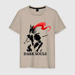 Футболка хлопковая мужская Dark Souls, цвет: миндальный