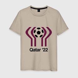 Футболка хлопковая мужская Qatar - 22, цвет: миндальный